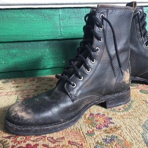 Frye Veronica "Distressed" Combat Boot 9